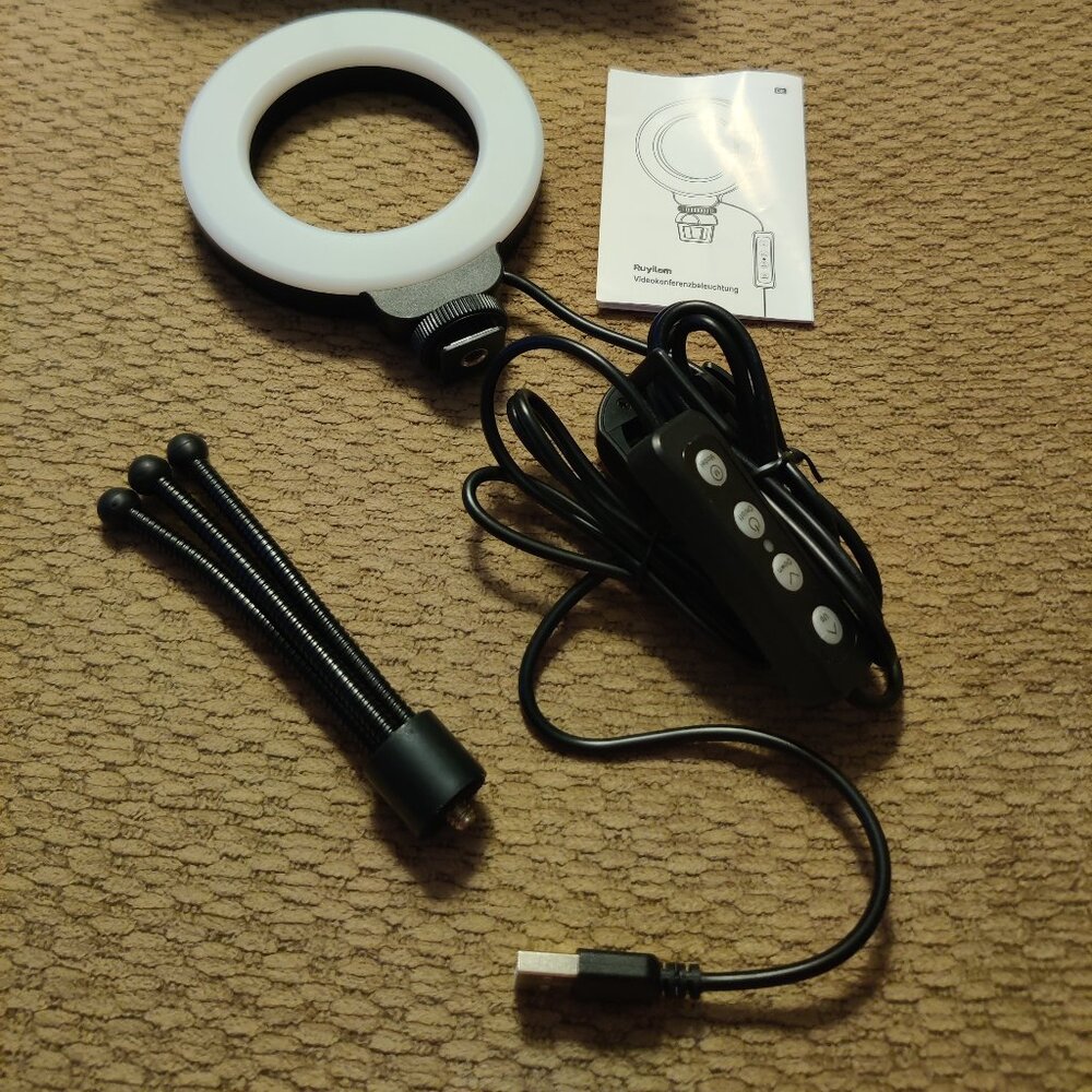 Ruyilam Video Conference Lighting Kit with Clip and Tripod